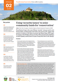 Le recours aux « problèmes de sécurité » pour saisir les terres des communautés à des fins de « conservation »