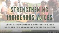 RECORDING: Strengthening Indigenous Voices webinar - 23rd March 2021