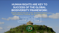 Global Biodiversity Framework to save nature will only be effective if rights and contributions of indigenous peoples and local communities are fully recognized