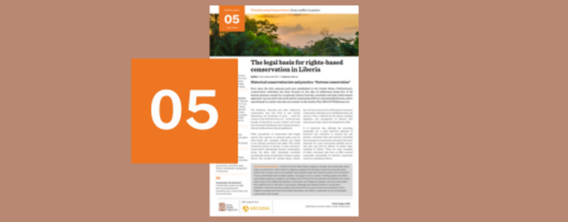 The legal basis for rights-based conservation in Liberia