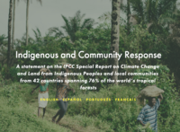 Statement on the IPCC Special Report on Climate Change and Land from indigenous Peoples and local communities