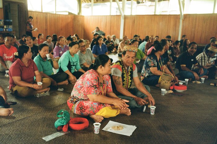 woman speaking in a meeting