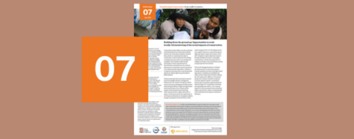 Building from the ground up: Opportunities to scale locally-led monitoring of the social impacts of conservation
