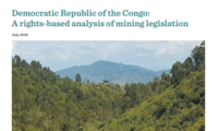 République Démocratique du Congo: Analyse de la législation minière fondée sur les droits