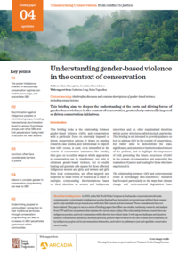 Comprendre la violence basée sur le genre dans le contexte de la conservation