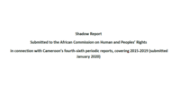 Shadow Report Submitted to the African Commission on Human and Peoples' Rights re: Cameroon