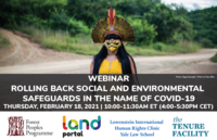 MEDIA BRIEFING: Tropically Forested Countries Face Devastating Impacts as Governments Roll Back Social and Environmental Safeguards in the Name of COVID-19