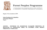 El Gobierno colombiano persiste con sus planes fumigación aérea de cultivos a pesar de una fuerte oposición
