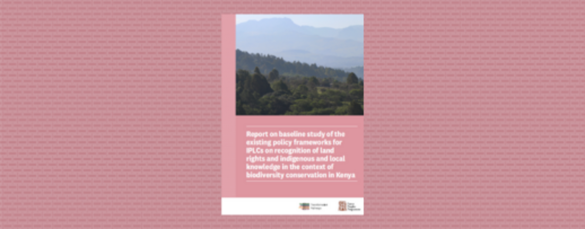 Report on baseline study of the existing policy frameworks for IPLCs on recognition of land rights and indigenous and local knowledge in the context of biodiversity conservation in Kenya