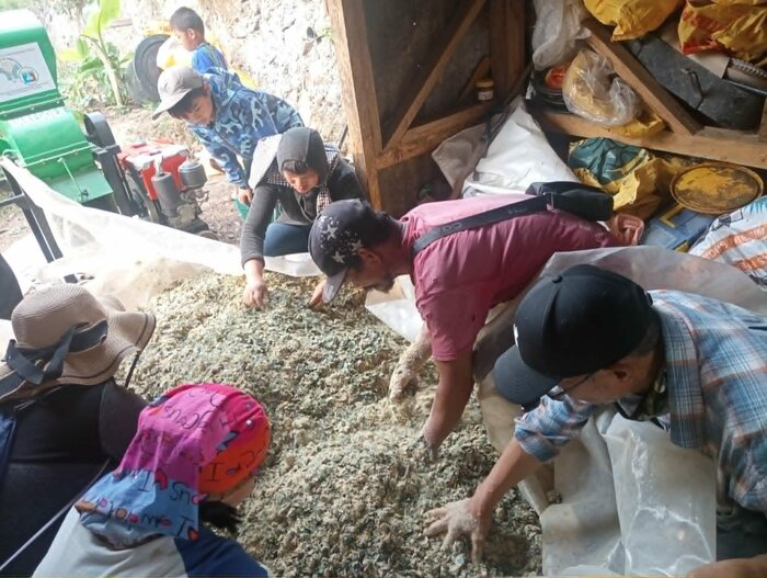 People around seeds