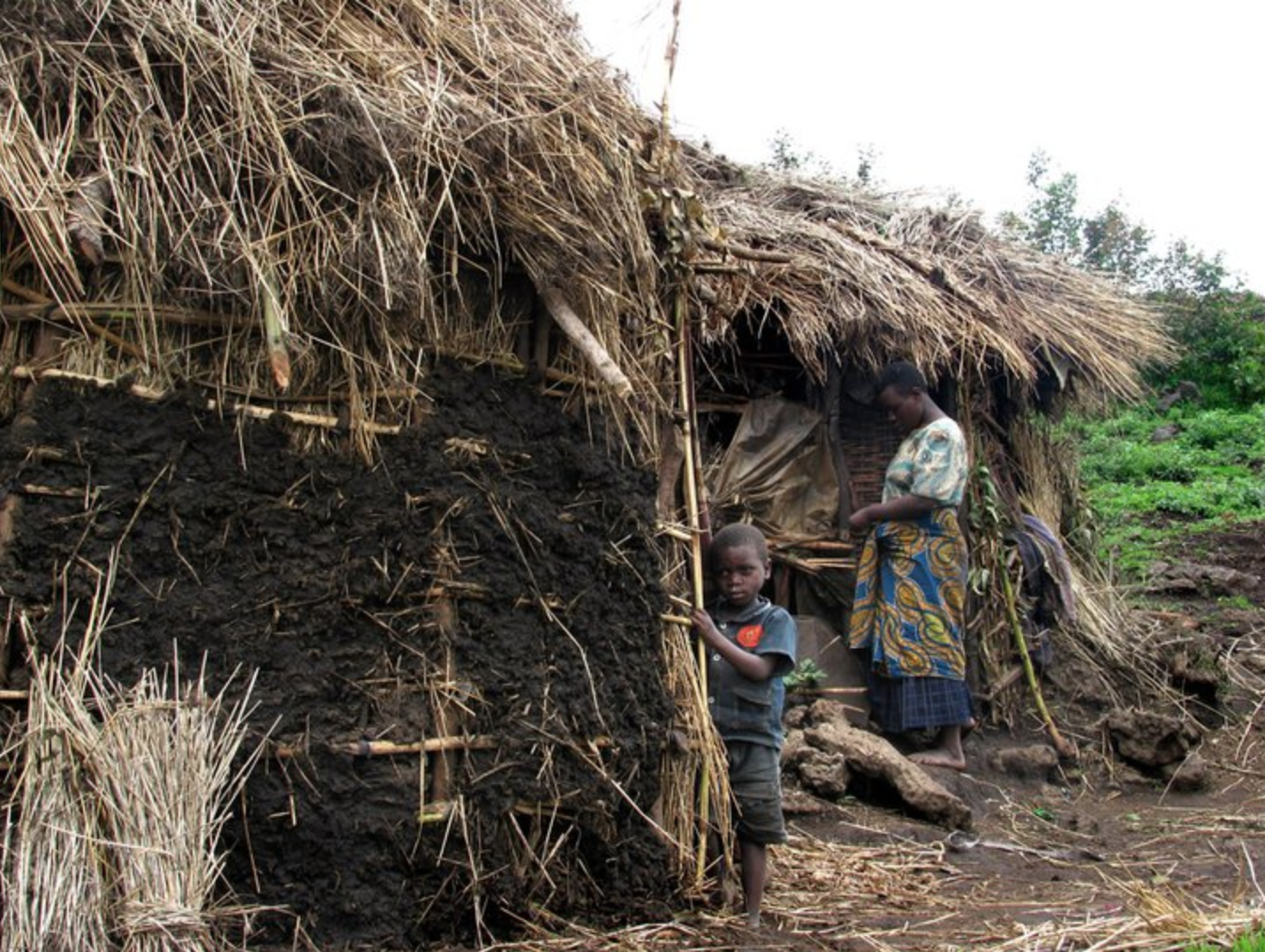 Batwa homestead in southwestern Uganda