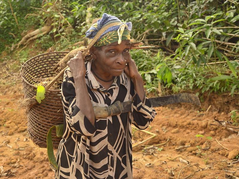 A Bagyeli woman, Mongue, Cameroon 2016, Credit Viola Belohrad